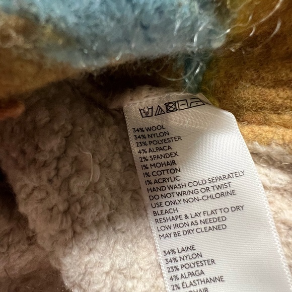 Anthropologie Sleeping On Snow Wool Blend Gorgeous Sweater- XS - Picture 8 of 8